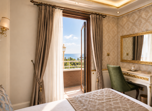 Delüks çift kişilik balkonlu oda | Hotel Emirhan Palace