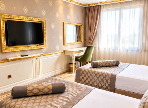 Delüks çift kişilik oda | Hotel Emirhan Palace