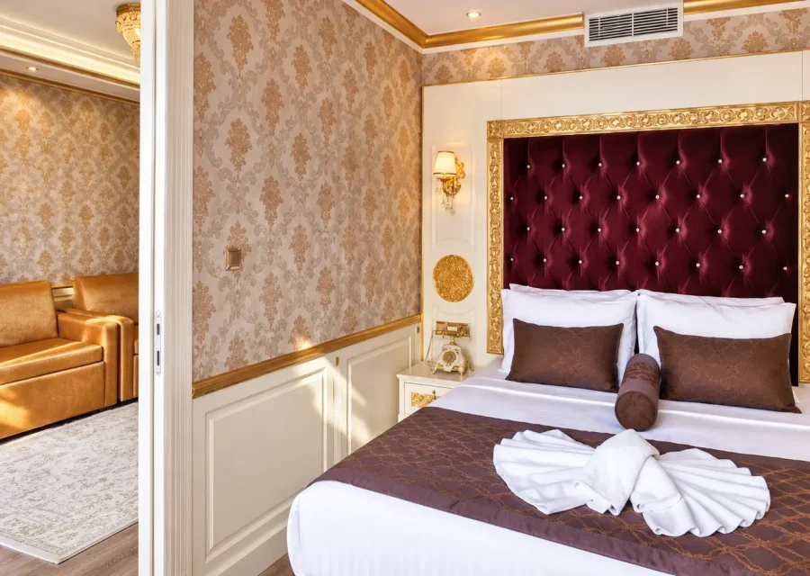 Balkonlu aile odası, deniz manzarası | Hotel Emirhan Palace