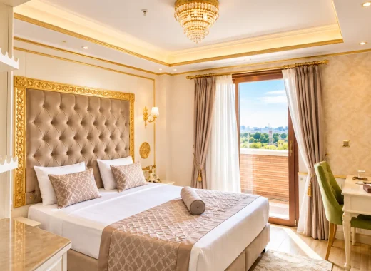 Delüks çift kişilik balkonlu oda | Hotel Emirhan Palace