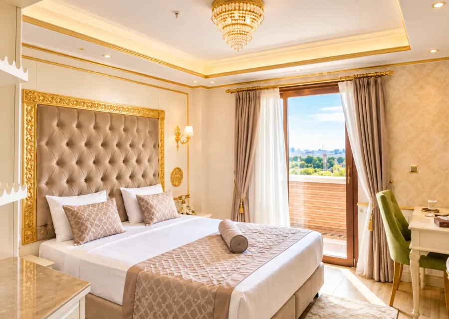 Delüks çift kişilik balkonlu oda | Hotel Emirhan Palace
